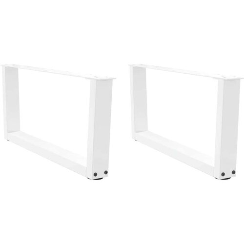  Noge jedilne mize V-oblike 2 kosa Bela 70x(30-31,3) cm Jeklo Cene