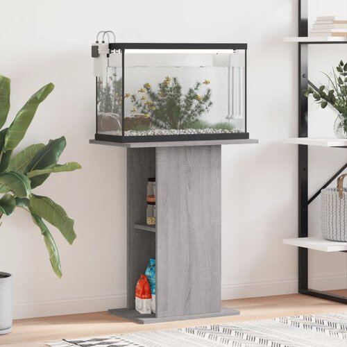vidaXL Stojalo za akvarij siva sonoma 60,5x36x72,5 cm inženirski les Cene