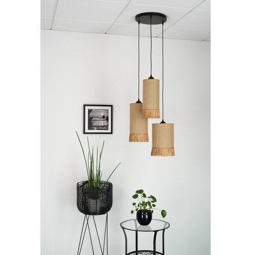  Brilagi - Visilica na sajli WINNETOU TUBES 3xE27/15W/230V braon/crna Slike