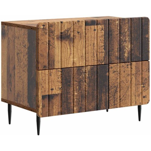 vidaXL Noćni ormar Staro drvo 62 x 34 5 x 49 5 cm Konstruirano drvo - Staro drvo Cene
