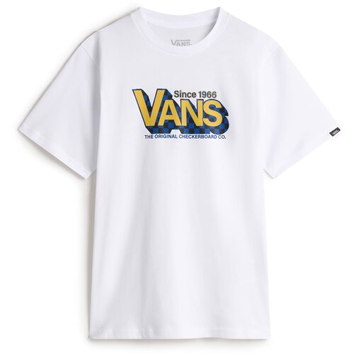 Vans Majice s kratkimi rokavi Checker Drop SS Bela Slike