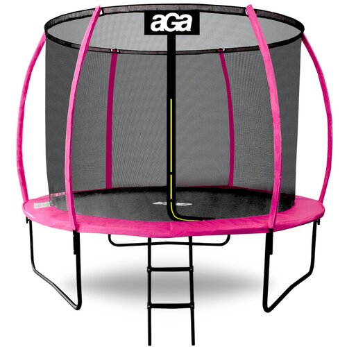 Aga Trampolin 250 cm s unutarnjom sigurnosnom mrežom i stepenicama Aga SPORT EXCLUSIVE MRPU1008P - roza Cijene