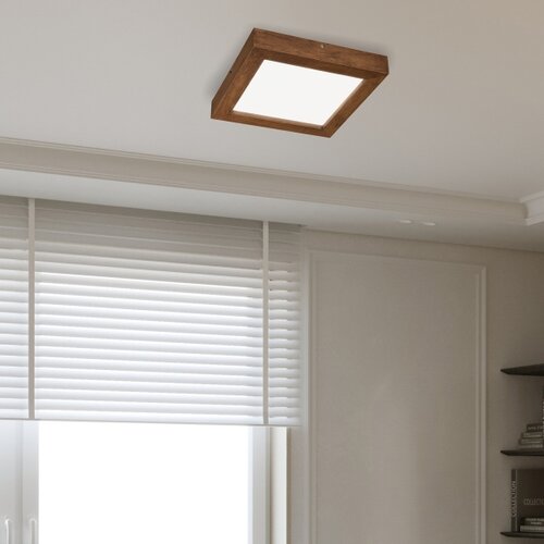  Brilagi-LED Prigu&amp;scaron;iva svetiljka WOODY FRAME LED/24W/230V hrast 30x30 cm IP44 + daljinski upravljač Slike