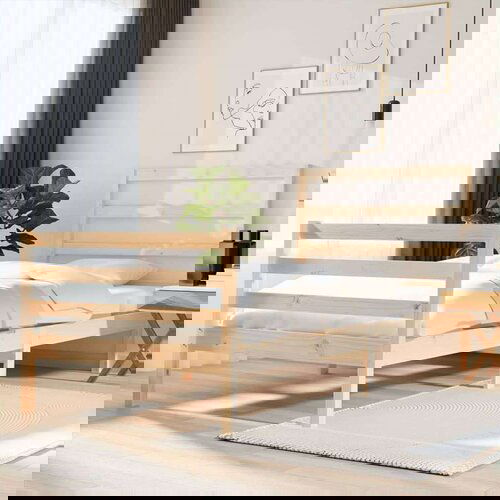  Posteljni okvir iz trdne borovine 90x190 cm, (20648490) Cene