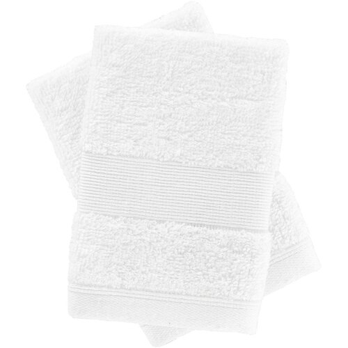 Catherine Lansfield Bele frotirne bombažne brisače v kompletu 2 ks 30x30 cm Anti-Bacterial – Cene