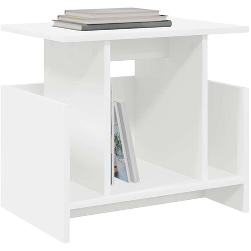  stalak Bijelo 50 x 35 x 45 cm Konstruirano drvo Slike