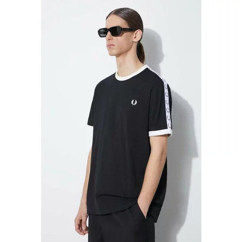 Fred Perry Taped Ringer T-shirt Black