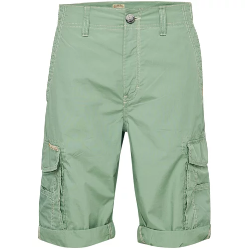 CAMP DAVID Kargo hlače marine / pastelno zelena
