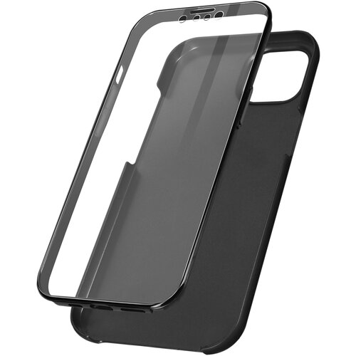 AVIZAR Ovitek z vgrajeno za&amp;scaron;cito za iPhone 13, sprednji zadnji del, trd, mehak kovinski - crn, (20632496) Slike