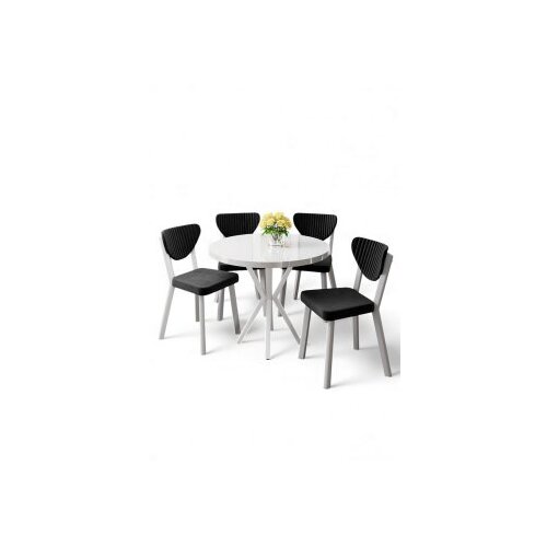 Hanah home trpezarijski set, 5 dijelova, crni Cijene