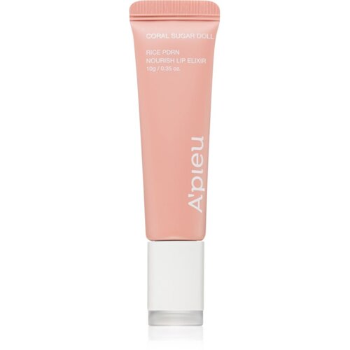 A&amp;#039;pieu Rice PDRN Nourish Lip Elixir tonirani balzam za ustnice s hranilnim učinkom odtenek 03 Coral Sugar Doll 10 g Slike