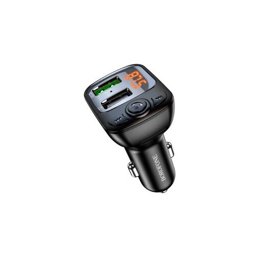 FM transmiter Bluetooth sa USB punjačem BOROFONE BC41 Eminency QC3.0 Car TF card playback black Slike