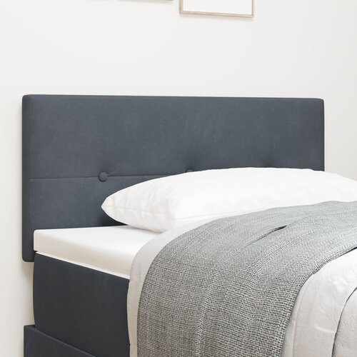 vidaXL Naslon za glavu s dugmadi tamno siva 80 cm baršun Cijene