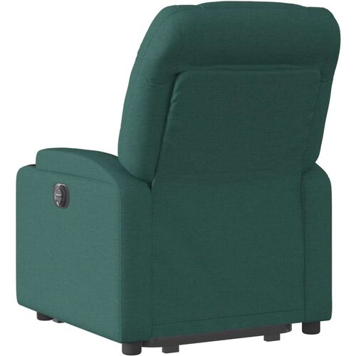  Električni naslonjač na podizanje tkanina tamnozeleni Slike