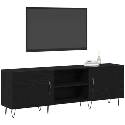 Set TV komoda Crni hrast 150 x 30 x 50 cm Konstruirano drvo Slike