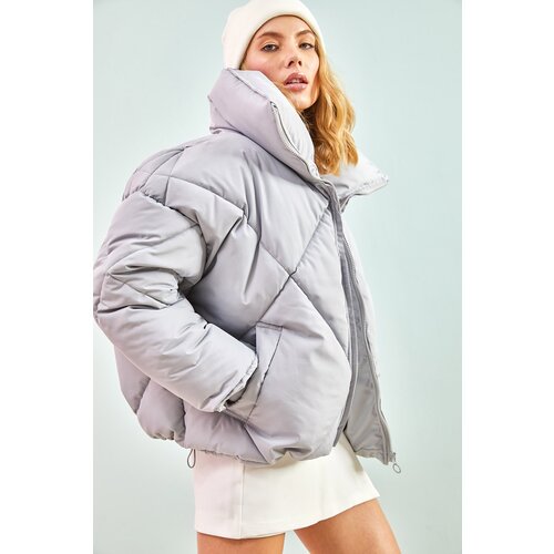Bianco Lucci Winter Jacket - Gray - Puffer Slike