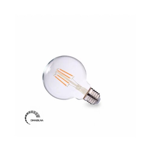  LED SIJALICA FILAMENT DIM G80 6W E27 2700K 600lm Cene
