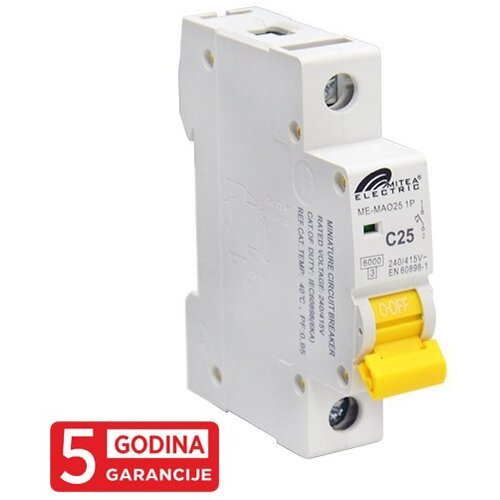 Mitea_Electric Automatski osigurač C25A 6kA 240/415V tipC 5Y ME-MAO25 Cene