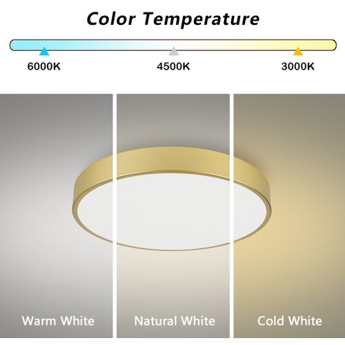  Brilagi - LED plafonska lampa POOL LED/60W/230V 3000/4500/6000K prečnik 60 cm zlatna Slike