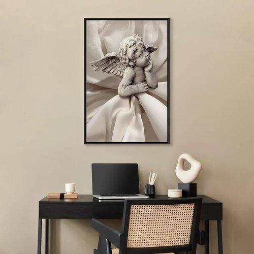  Slika - Love Thoughts (1 Part) Vertical 80x120 U crnom drvenom okviru Slike