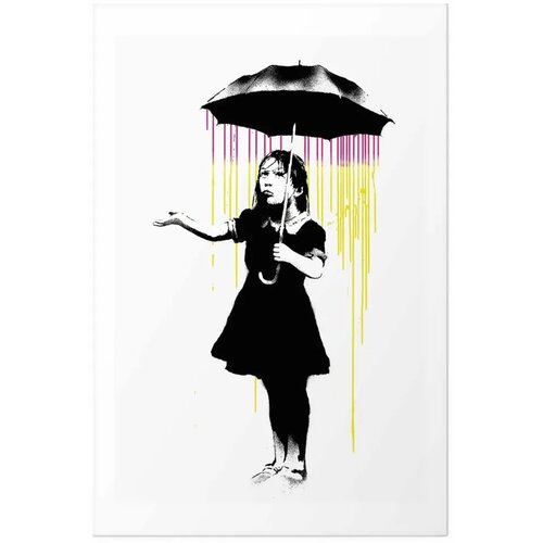  Plakat - Girl with an Umbrella 60x90 Bez okvira s margom Slike