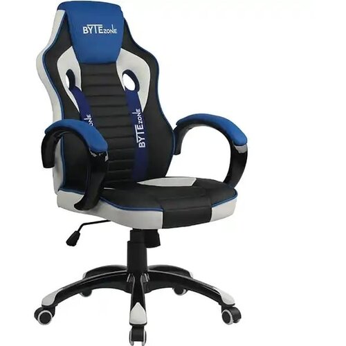 Bytezone racer pro (crna,siva,plava) gejmerska stolica Slike