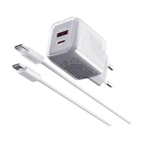 Moxom mx-hc206 20w type c na type c beli Kucni punjac ( P1271 ) Slike