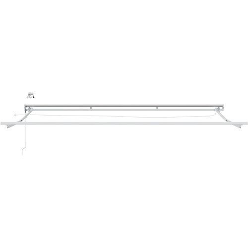  Okvir električne tende s LED-ovima Bijeli 4,5 &amp;times; 3 m Aluminij Slike