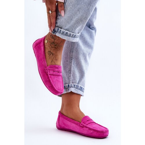  Women's Suede Moccasins Pink Lenvie Cijene