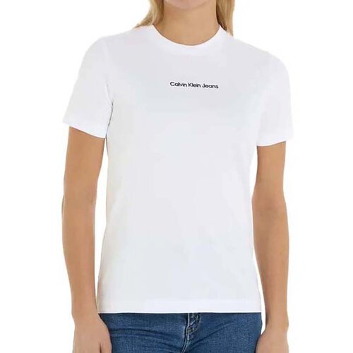 Calvin Klein majica institutional straight tee za žene J20J221065YAF Slike