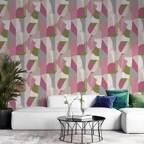Wallxpert vinilna tapeta jinx, roze, 106 cm x 10,05 m Slike