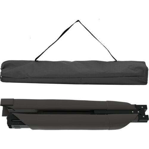 VidaXL Sklopivi suncobran s torbom crna 600D Oxford tkanina Slike