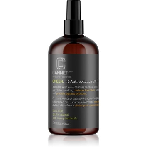 Canneff Green Anti-pollution CBD & Plant Keratin Hair Spray nega brez spiranja za lase 200 ml Cene