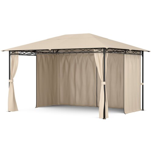 Blumfeldt Gazebo Mondo 3x4 s kovinskim okvirjem in 4 stranskimi stenami Cene