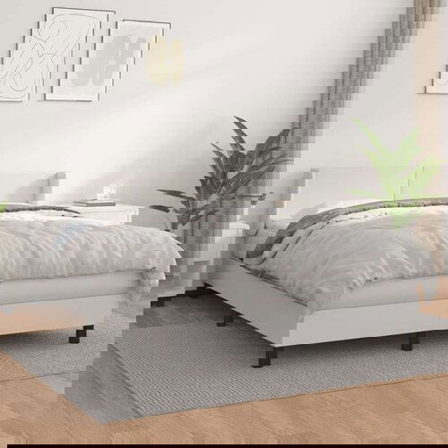  Box spring postelja z vzmetnico bel 140x200 cm umetno usnje, (20901118) Slike