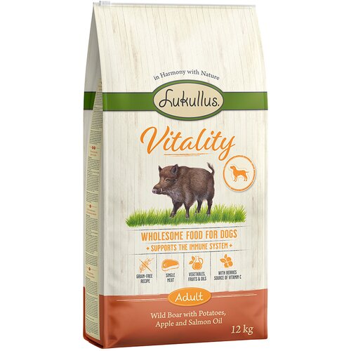 Lukullus Vitality podrška imunološkom sustavu: divlja svinja (bez žitarica) - 2 x 12 kg Cijene