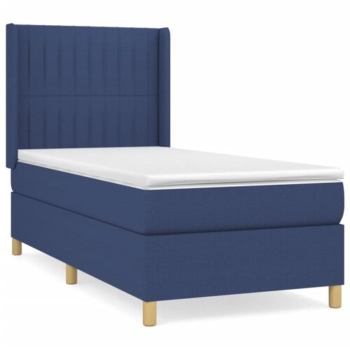 Maison Chic Box spring postelja - Vzmetna postelja z vzmetnico modra 100x200 cm blago SL7562, (21886956) Cene