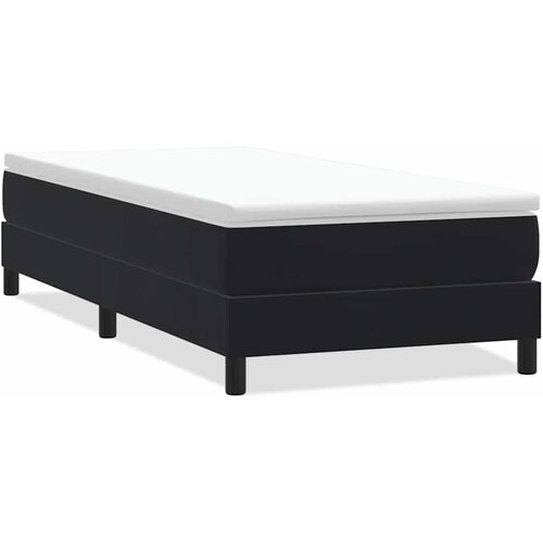 Box spring krevet bez madracem crni 80 x 220 cm bar&amp;scaron;unasti Slike