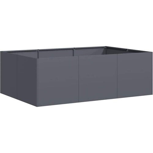 Maison Chic Cvetlični Lonec - Cvetlično korito antracit 120x80x40 cm Jeklo, (21789953) Cene