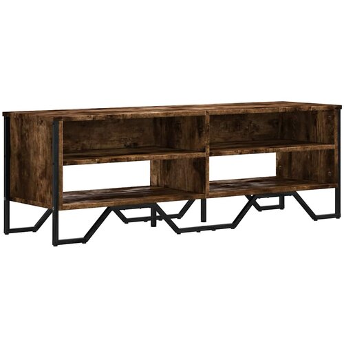 Maison Chic TV omarica - TV stojalo - Televizijska omarica dimljeni hrast 122x34x41 cm inženirski les, (21698946) Cene