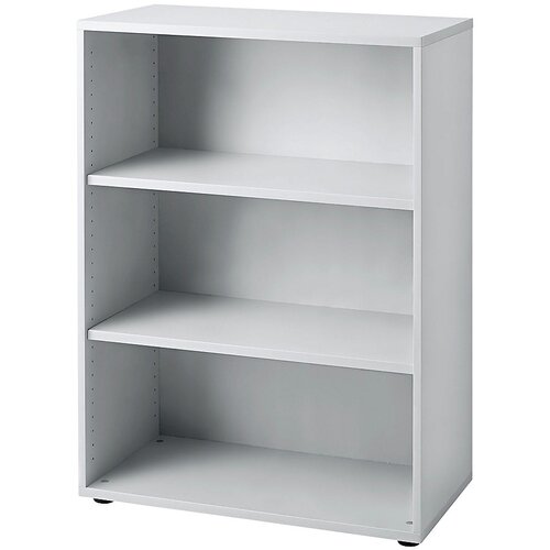 eurokraft pro ANNY - Pisarniški regal, 2 polici, VxŠxG 1100 x 800 x 400 mm, svetlo siva Cene