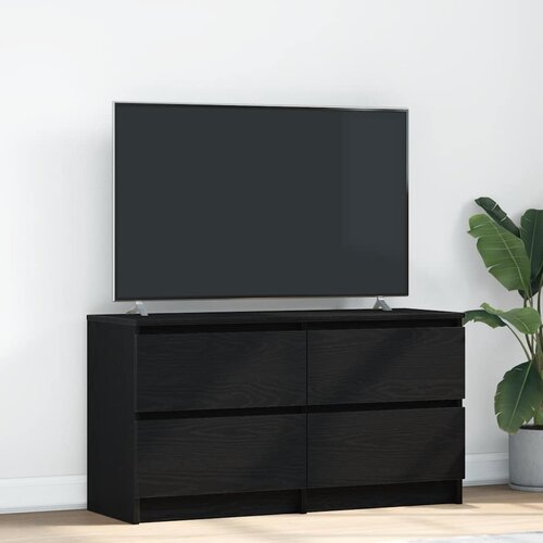Furnova TV omarica črna 100x35x54 cm inženirski les, (21924149) Cene
