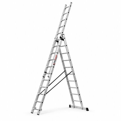  Trodelne aluminijumske merdevine 3x11 - 7.6m Pro-Kraft Premium Cene
