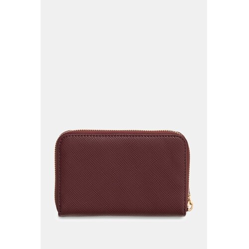 Guess Denarnice Laurel Ii Slg Med Zip Around Bordo Slike