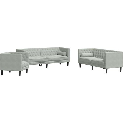  Set sofe 3 pcs Svjetlosiva Bar&amp;scaron;un Slike