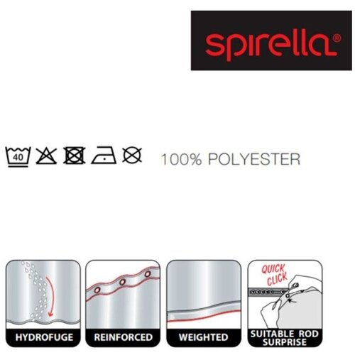 Spirella Zavesa za tu&amp;scaron; 180x200 cm Dario &amp;ndash; Slike
