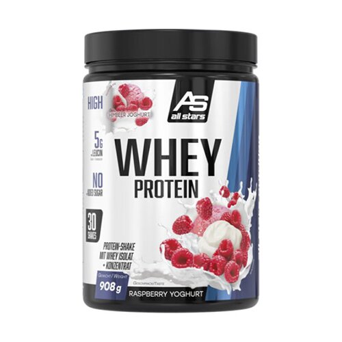 All Stars whey protein malina i jogurt, 908 g Cene