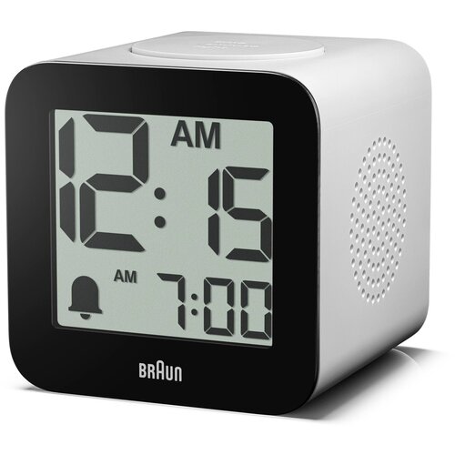 Braun BC 25 WP wei&amp;szlig; Quarzwecker mit Sprachausgabe Slike