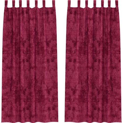  Somotske zavjese 2 kom s okovom bordo 245x140 cm Slike