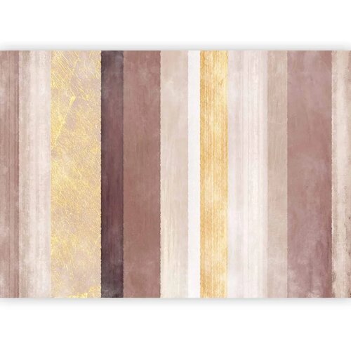  Foto tapeta - Striped pattern - abstract background in stripes of different colours with gold pattern 150x105 Standard Slike